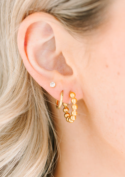 Becca: 18MM Gold Clip-On Earrings